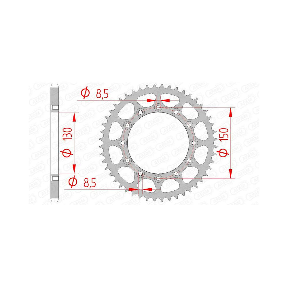 Couronne AFAM acier standard 12323 - 520