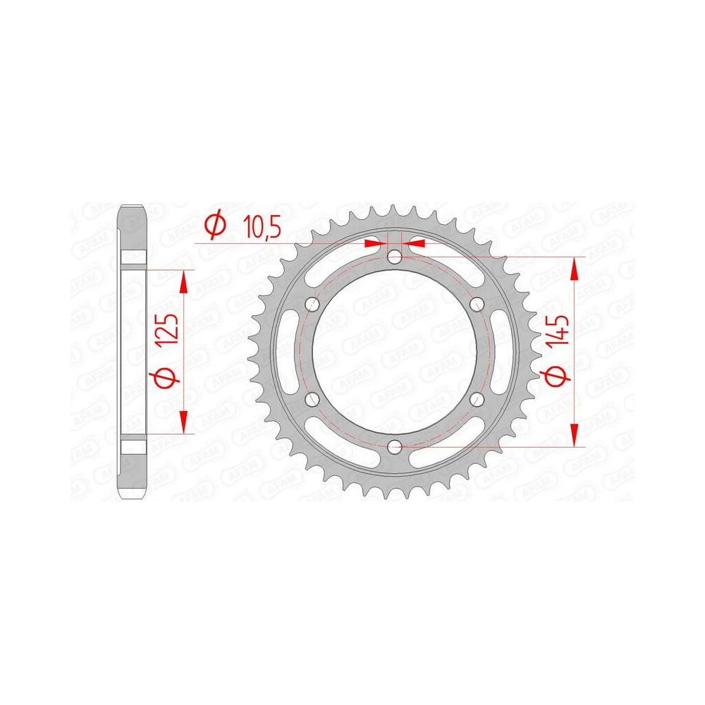 Couronne AFAM acier standard 12601 - 530