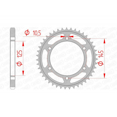 Couronne AFAM acier standard 12603 - 525