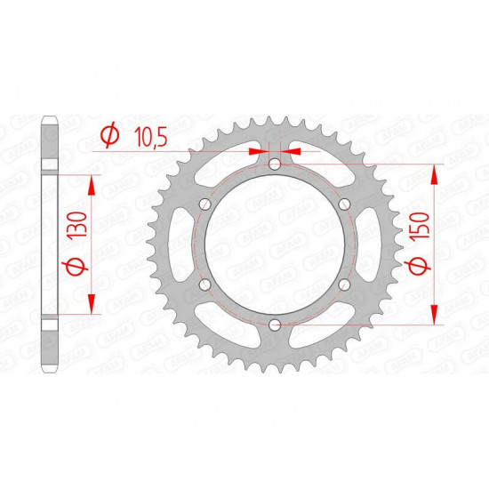 Couronne AFAM acier standard 12604 - 520