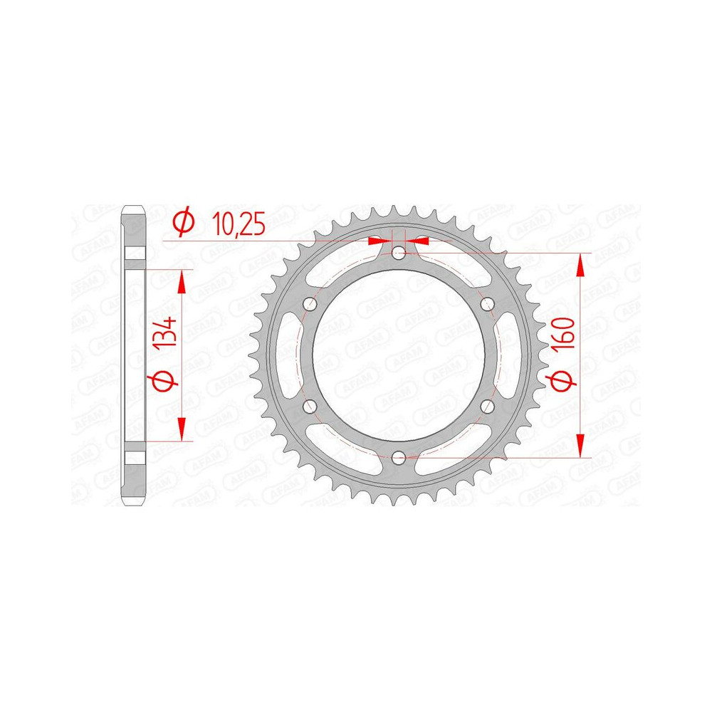 Couronne AFAM acier standard 10617 - 525