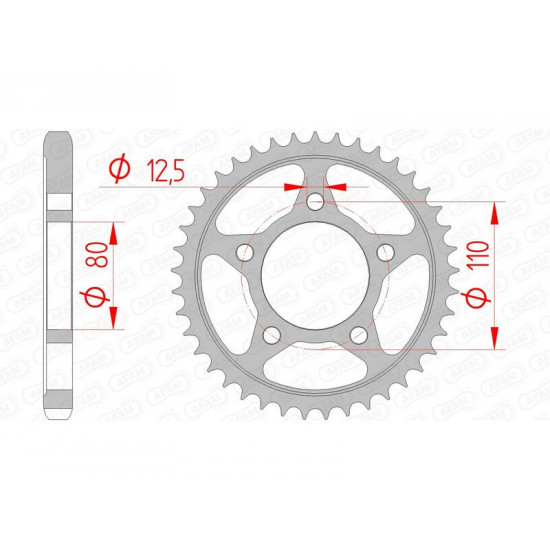 Couronne AFAM acier standard 10605 - 530