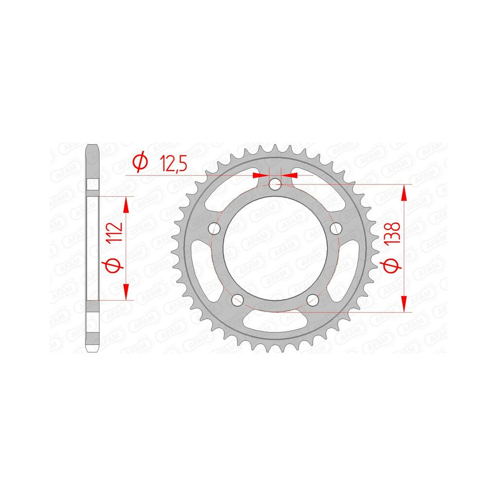 Couronne AFAM acier standard 10627 - 520