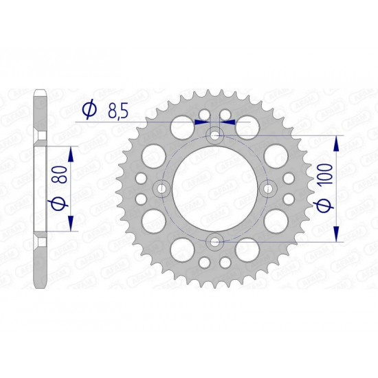 Couronne AFAM aluminium Ultra-Light 11101 - 420