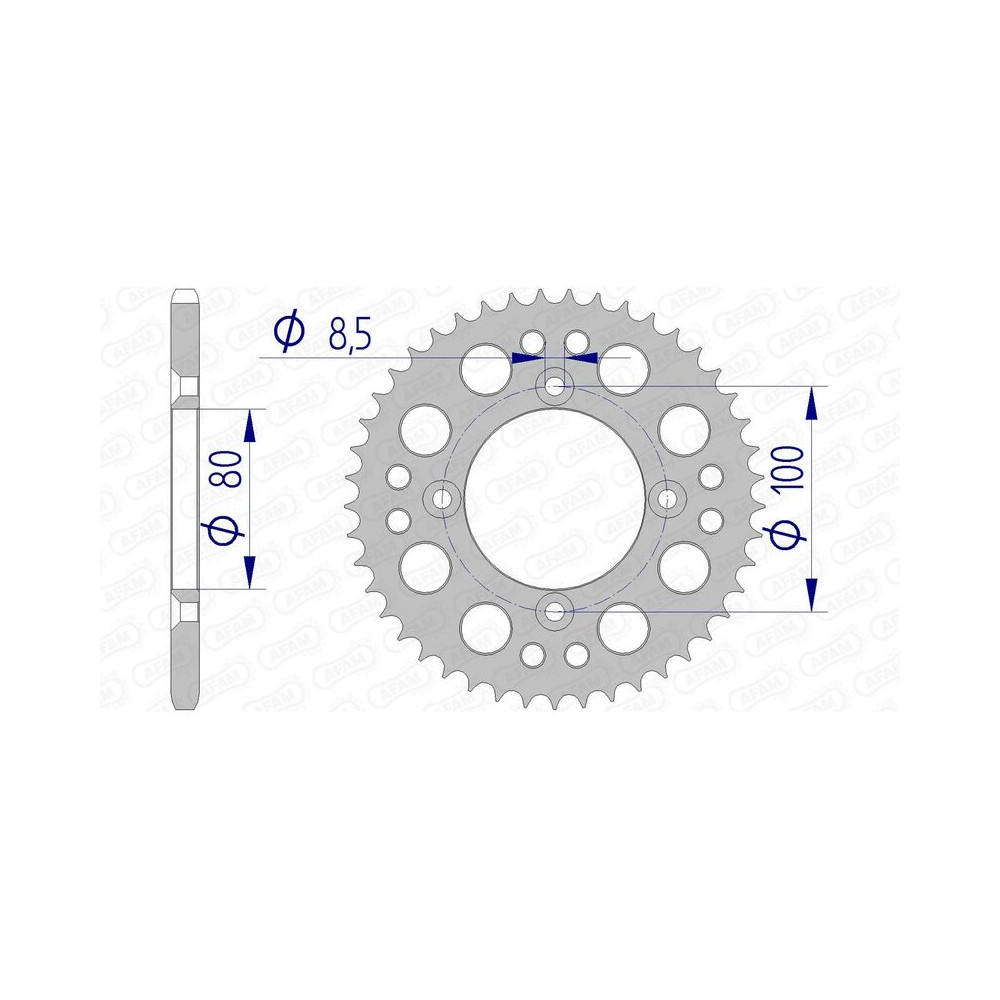 Couronne AFAM aluminium Ultra-Light 11101 - 420