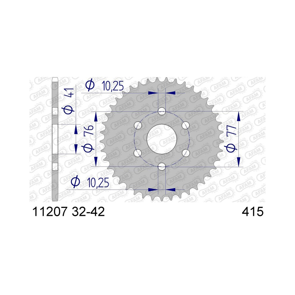 Couronne AFAM aluminium Ultra-Light 11207 - 415