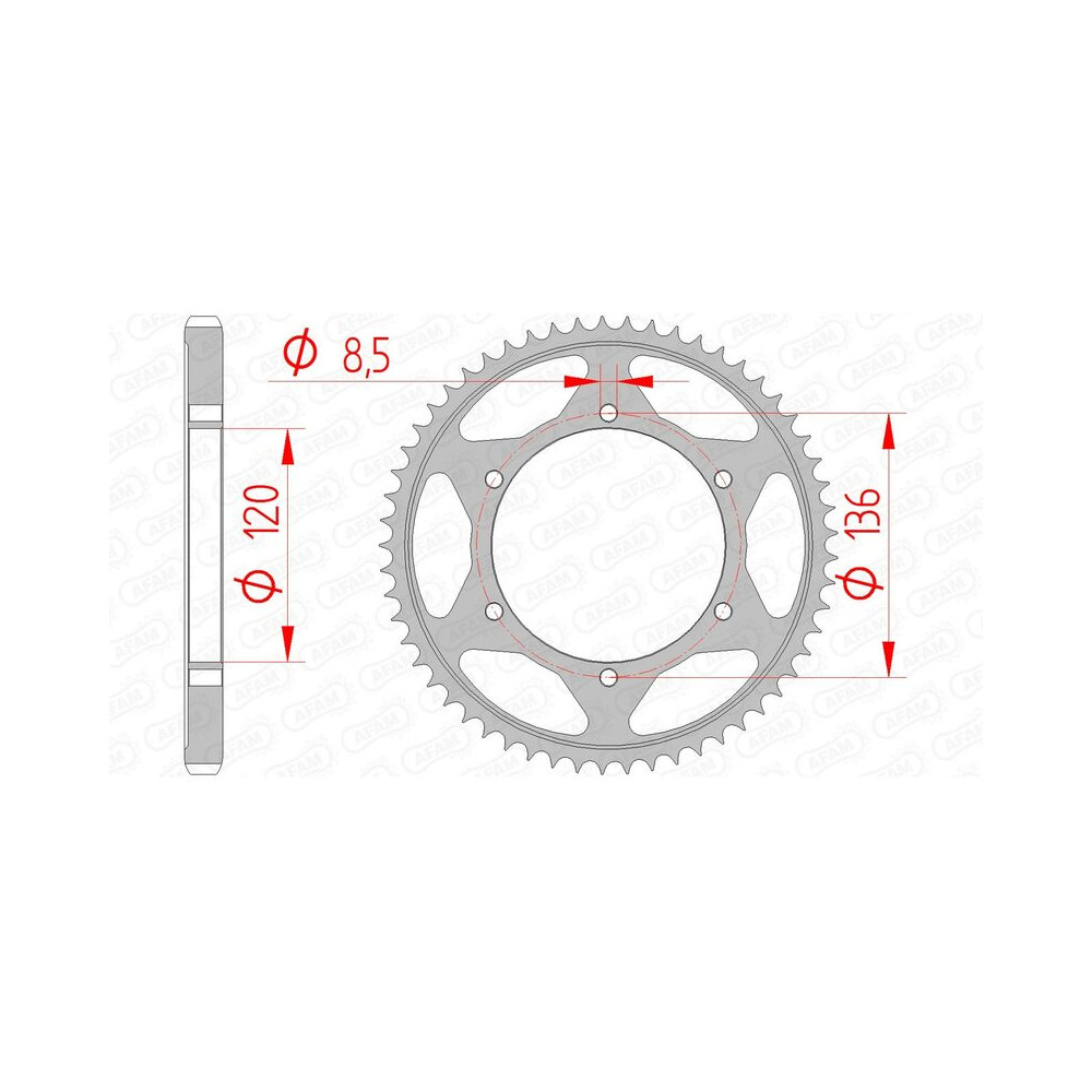 Couronne AFAM acier standard 12313 - 428