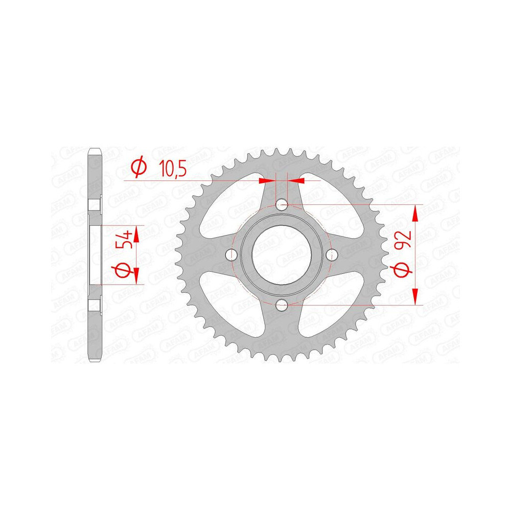 Couronne AFAM acier standard 12112 - 420