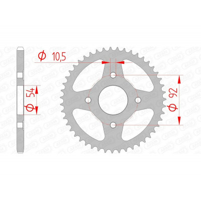 Couronne AFAM acier standard 12113 - 420