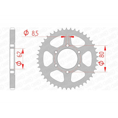 Couronne AFAM acier standard 12203 - 428