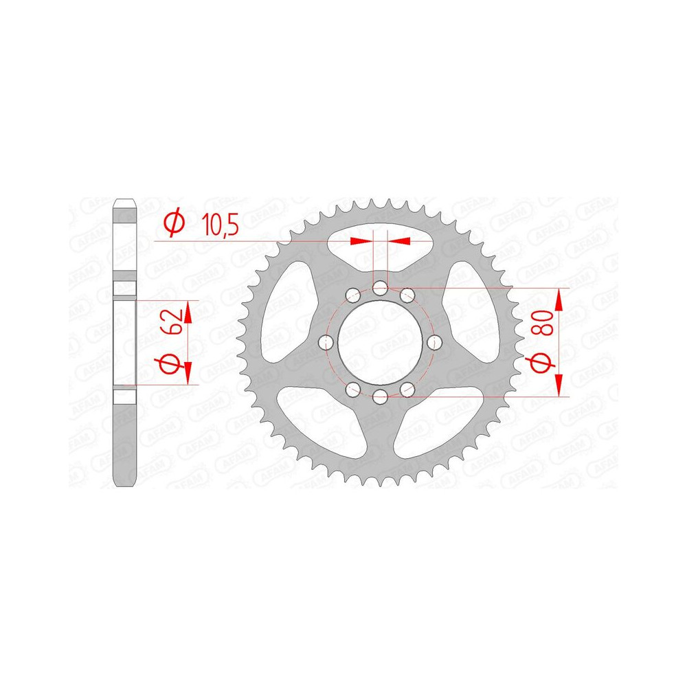 Couronne AFAM acier standard 12204 - 428