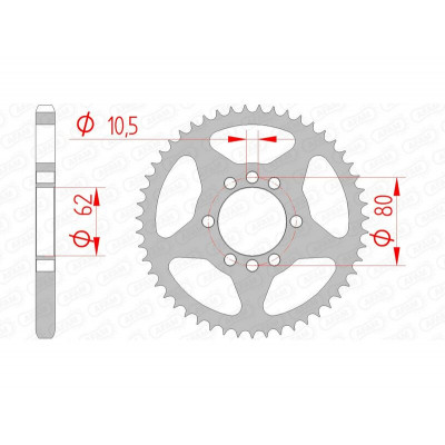 Couronne AFAM acier standard 12204 - 428