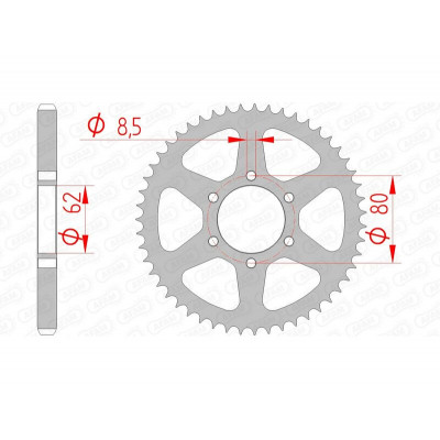 Couronne AFAM acier standard 12208 - 428