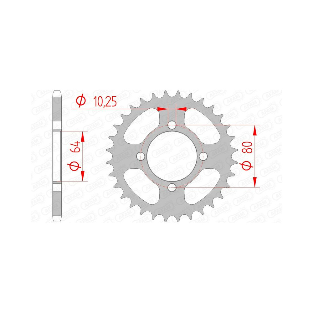 Couronne AFAM acier standard 12214 - 520