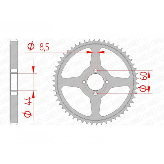 Couronne AFAM acier standard 12222 - 428