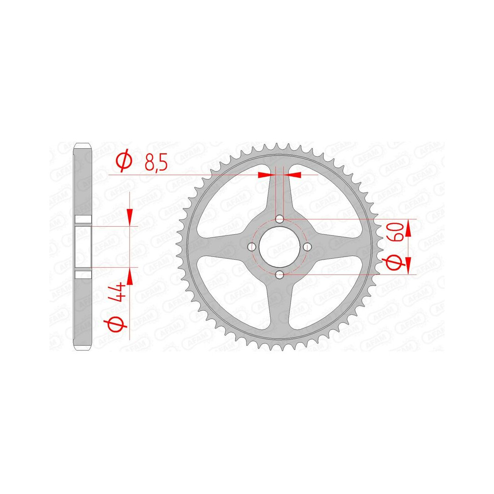 Couronne AFAM acier standard 12222 - 428