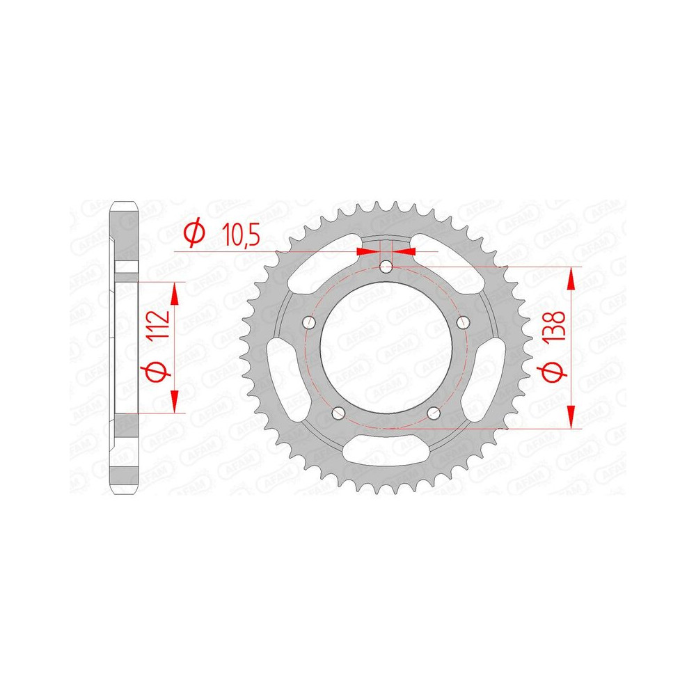 Couronne AFAM acier standard 12607 - 530