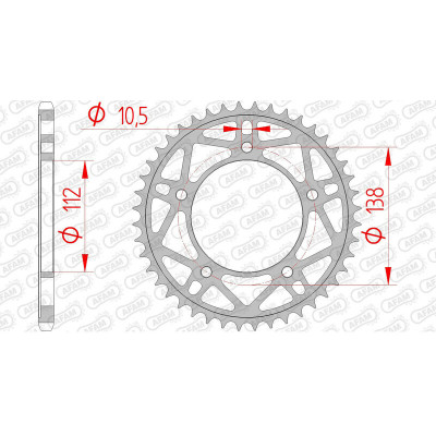 Couronne AFAM acier standard 12817 - 520