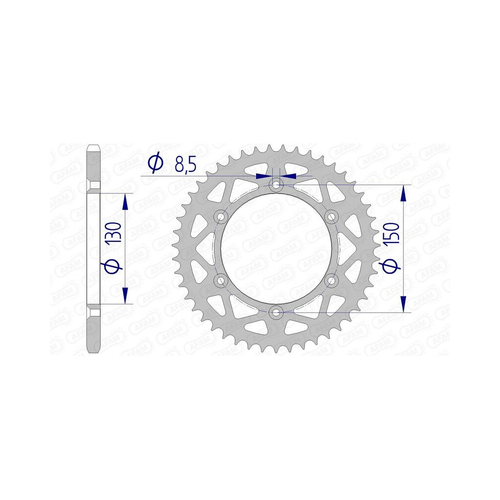 Couronne AFAM aluminium 13323 - 520