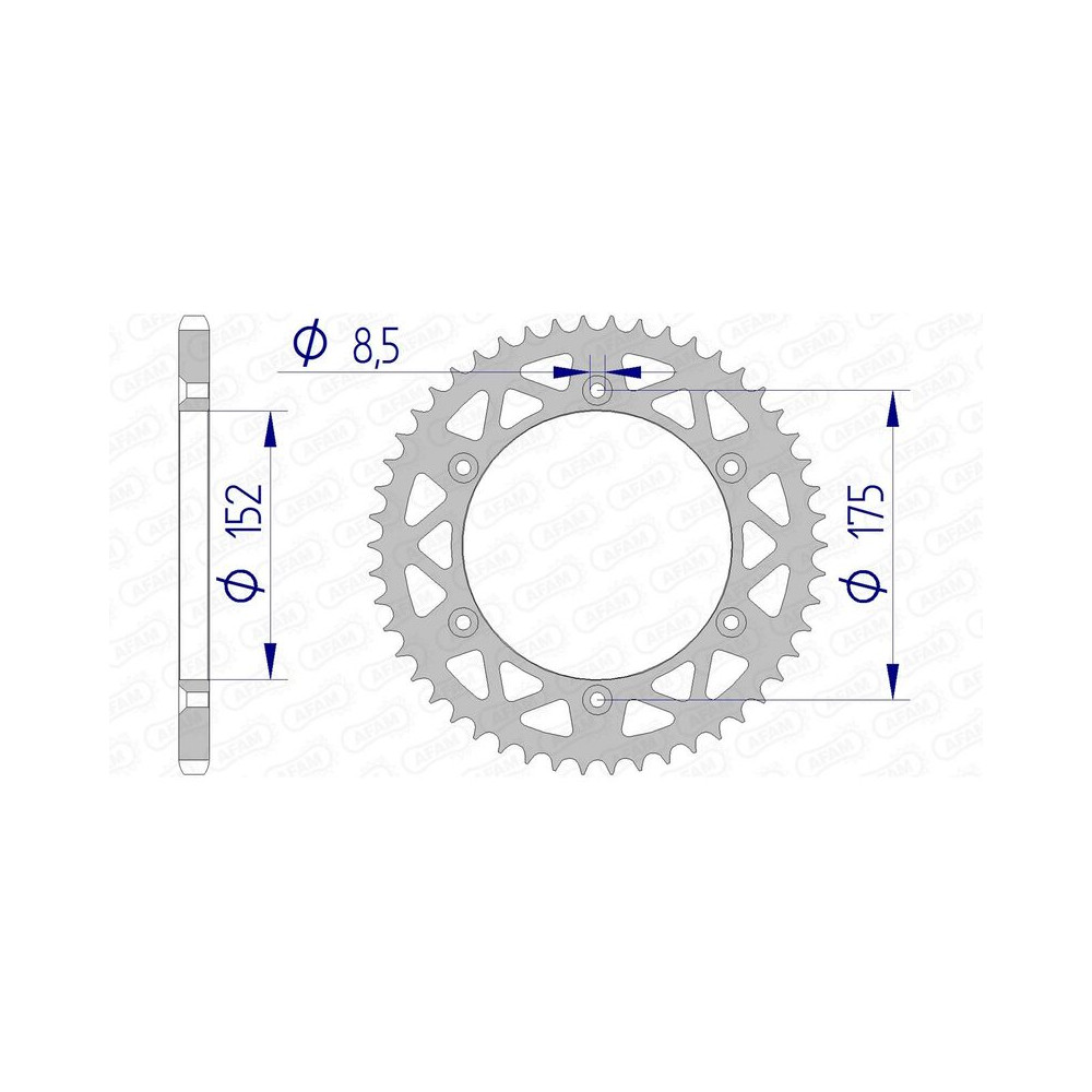 Couronne AFAM aluminium 13508 - 520