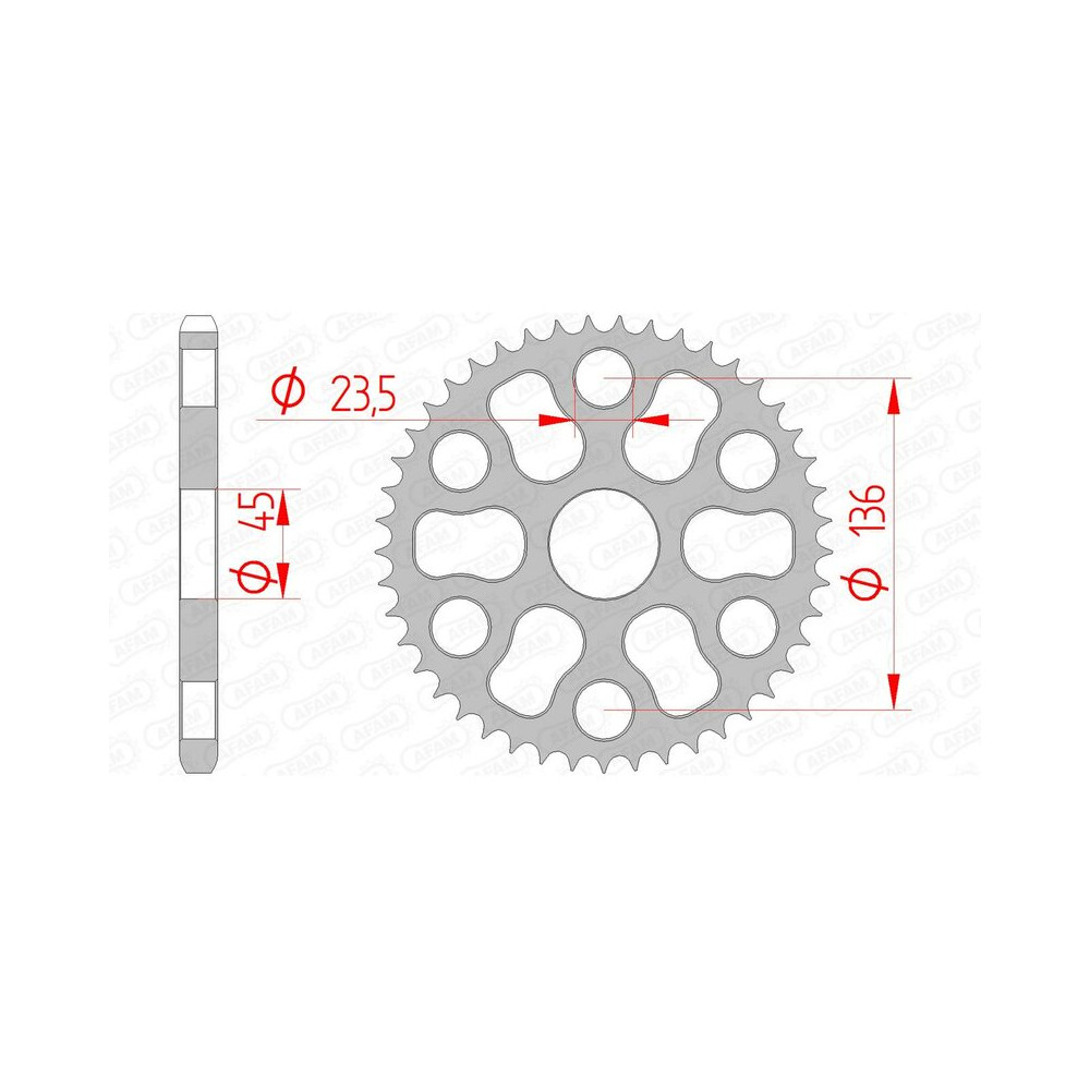 Couronne AFAM acier standard 12325 - 428