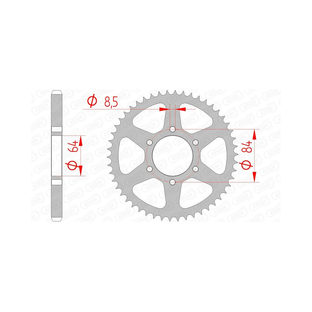 Couronne AFAM acier standard 14200 - 428