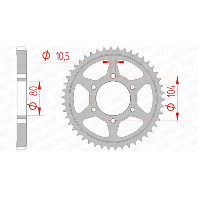 Couronne AFAM acier standard 16604 - 530