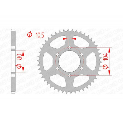 Couronne AFAM acier standard 16606 - 520