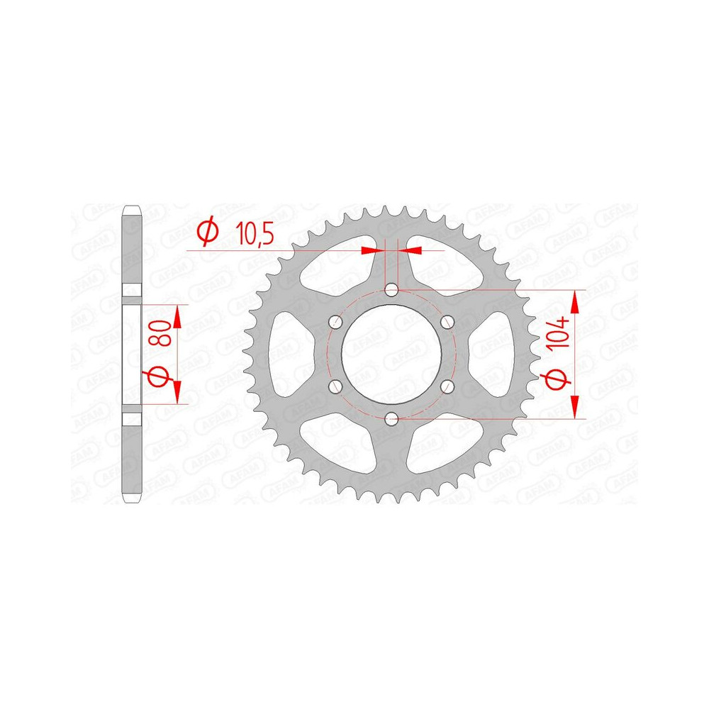 Couronne AFAM acier standard 16606 - 520