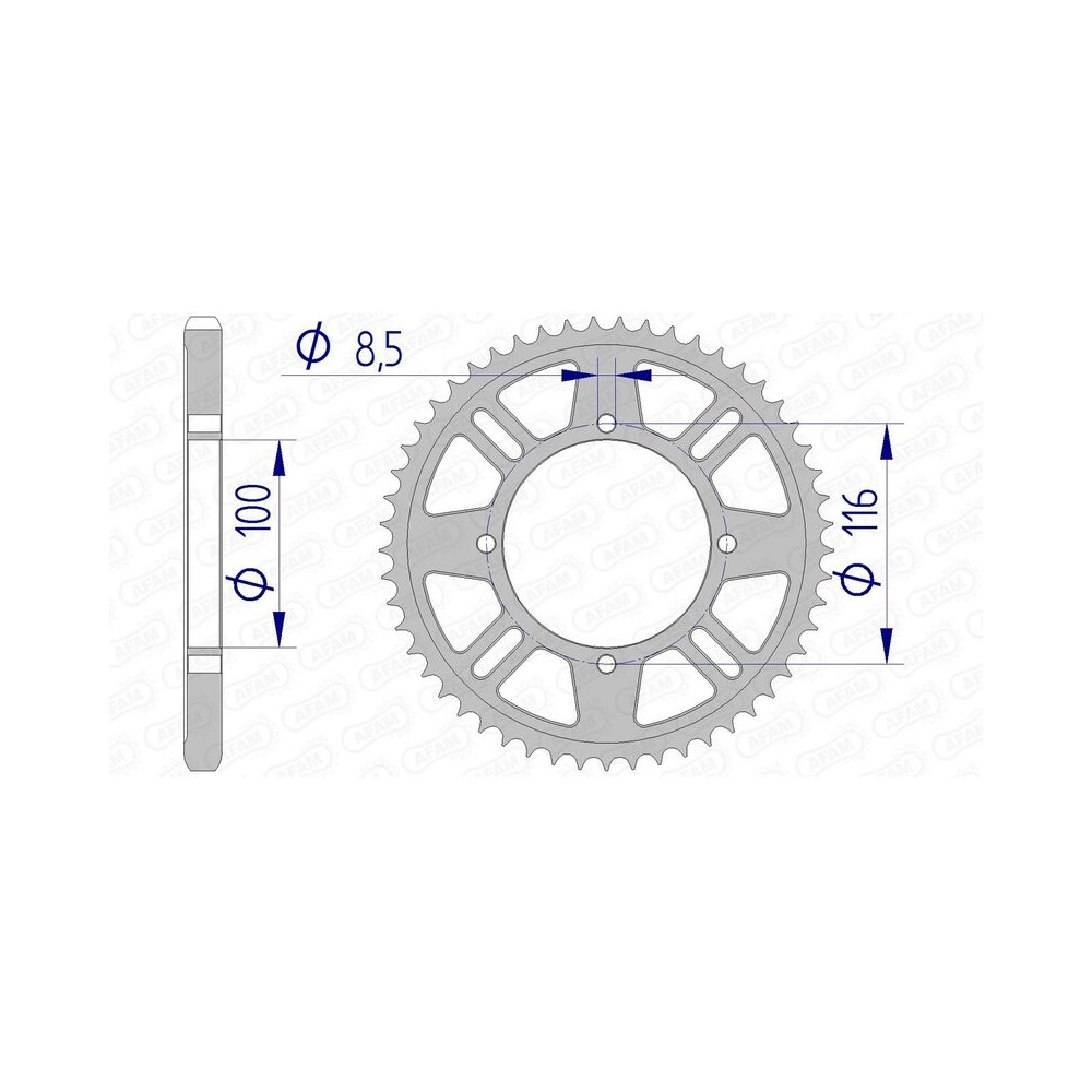 Couronne AFAM aluminium 17105428