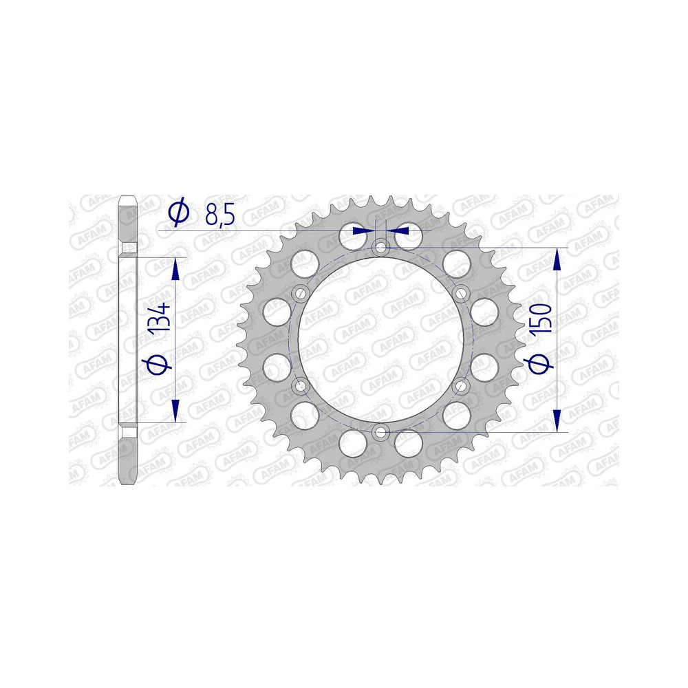 Couronne AFAM aluminium 17206520