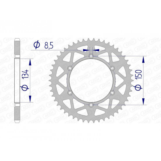 Couronne AFAM aluminium 17206520