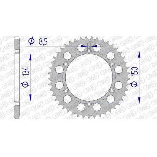 Couronne AFAM aluminium 17206520