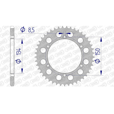 Couronne AFAM aluminium 17206520