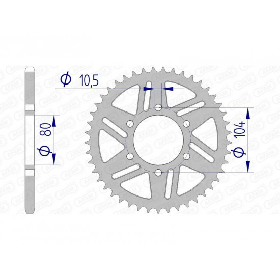 Couronne AFAM aluminium 17606520