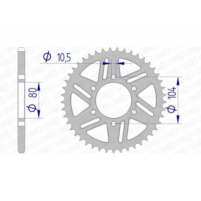 Couronne AFAM aluminium 17606520