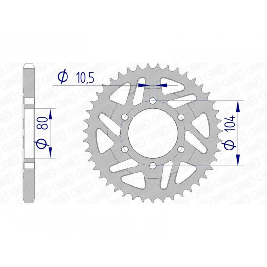 Couronne AFAM aluminium 17610525