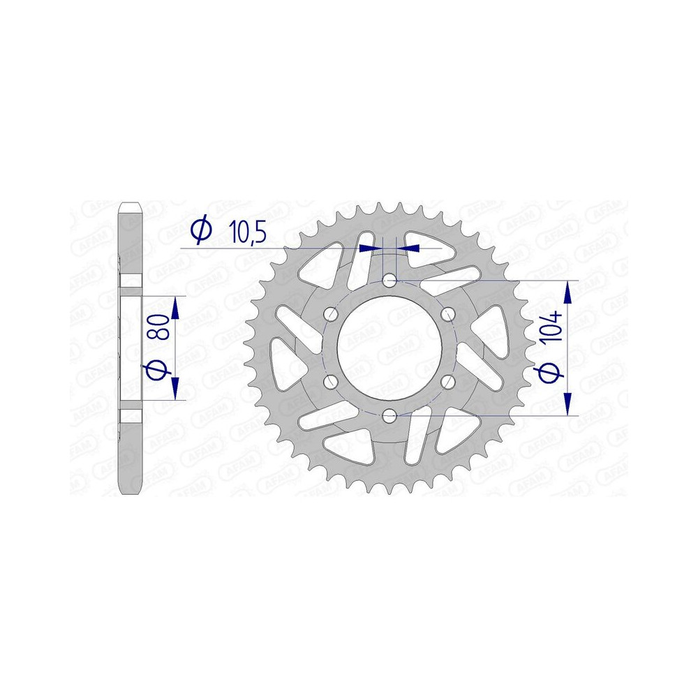 Couronne AFAM aluminium 17610525