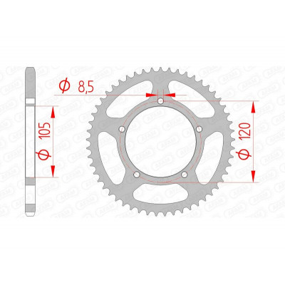 Couronne AFAM acier standard 35103 - 420