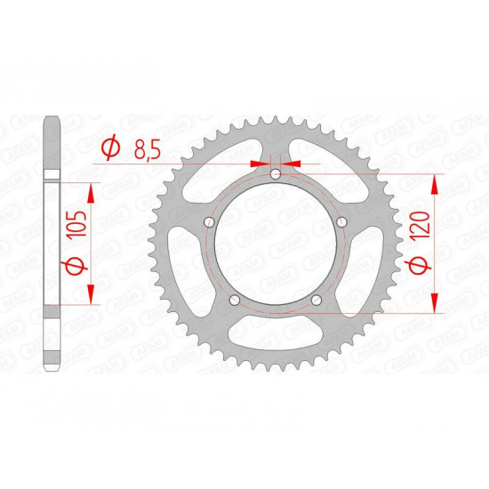 Couronne AFAM acier standard 35103 - 420