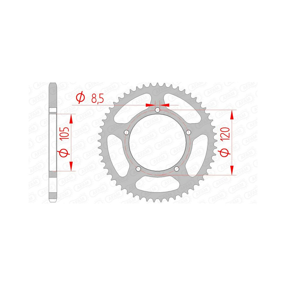 Couronne AFAM acier standard 35103 - 420