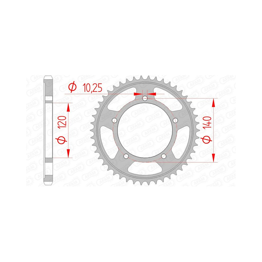 Couronne AFAM acier standard 14604 - 525