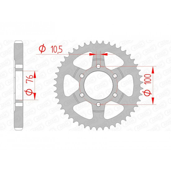 Couronne AFAM acier standard 14902 - 530