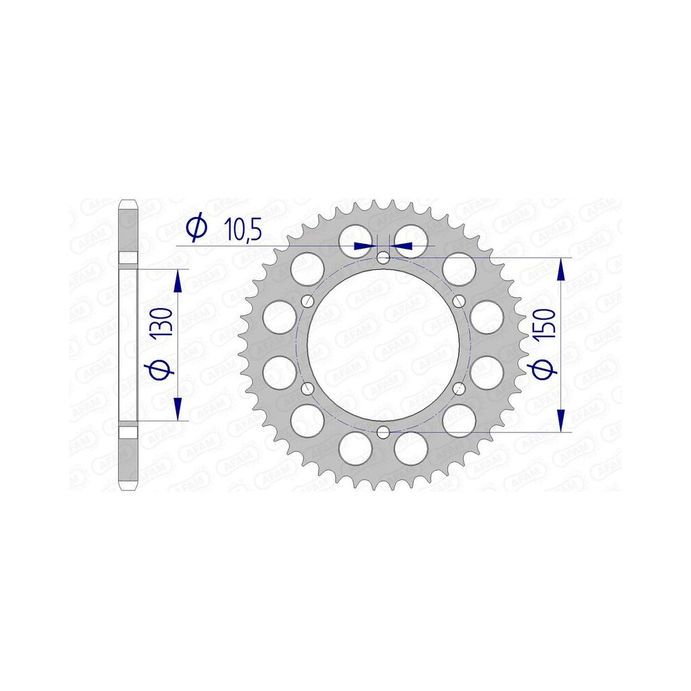 Couronne AFAM aluminium 13604 - 520