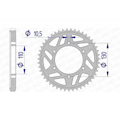 Couronne AFAM aluminium 13813 - 530