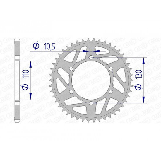 Couronne AFAM aluminium 13814 - 520