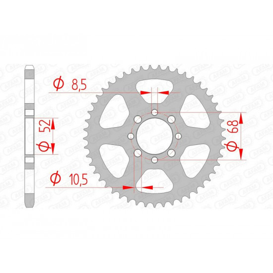 Couronne AFAM acier standard 14100 - 420