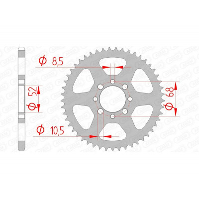 Couronne AFAM acier standard 14100 - 420