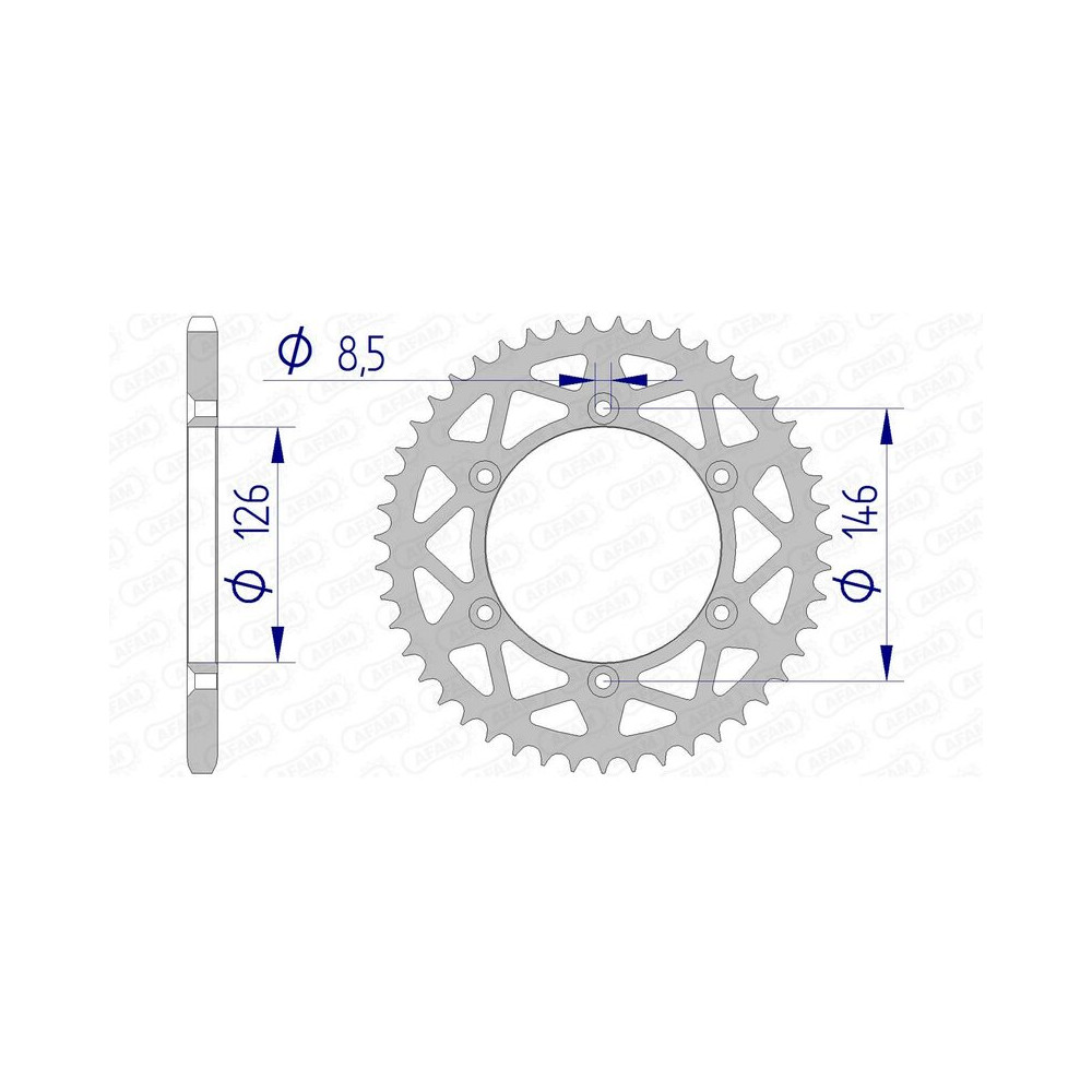 Couronne AFAM aluminium 15203 - 520