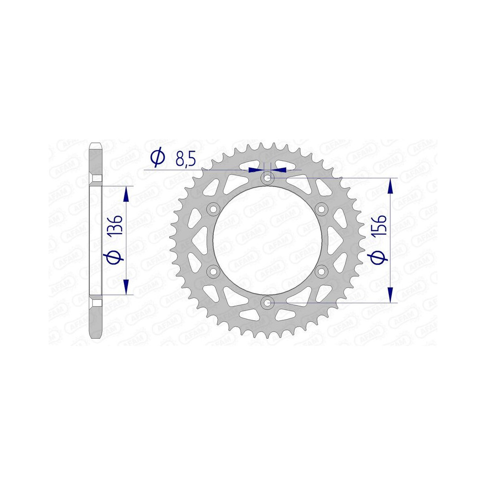 Couronne AFAM aluminium 15206 - 520